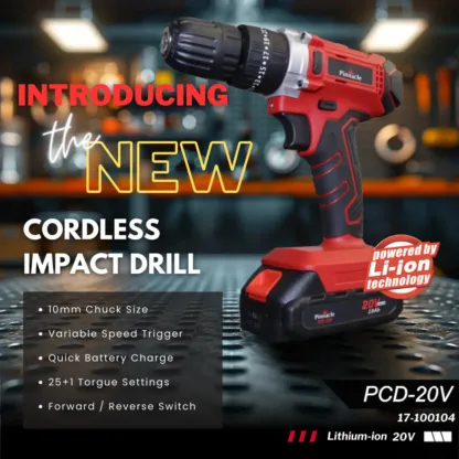 Pinnacle 20V Cordless Impact Drill - Image 3