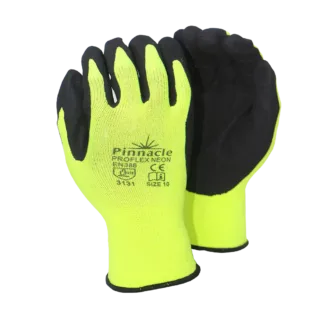 Pinnacle ProFlex Neon Nitrile Coated Gloves